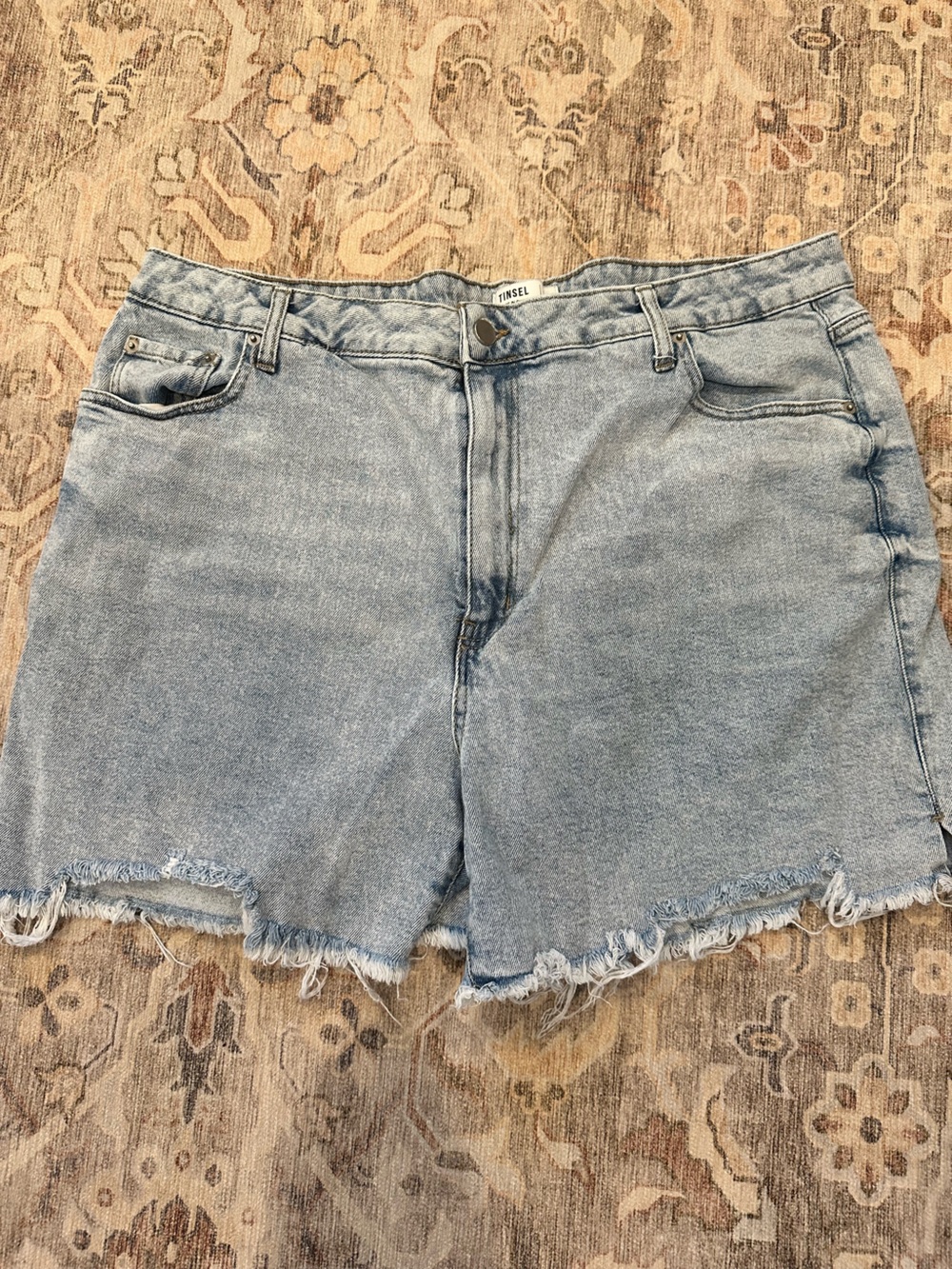 Tinsel Light Blue Denim Cutoff Shorts